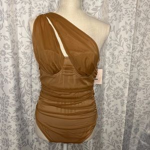 One shoulder bodysuit